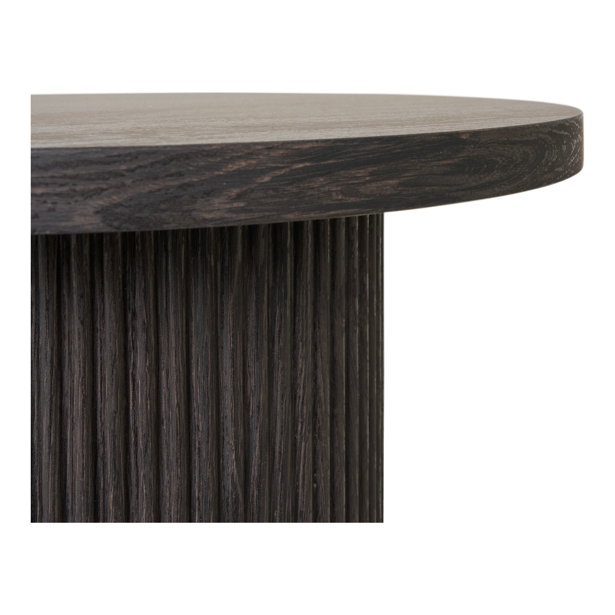 Table d’appoint Boavista ronde bois foncé
