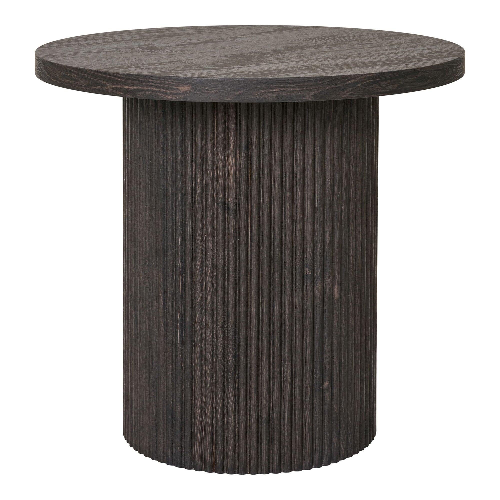 Table d’appoint Boavista ronde bois foncé