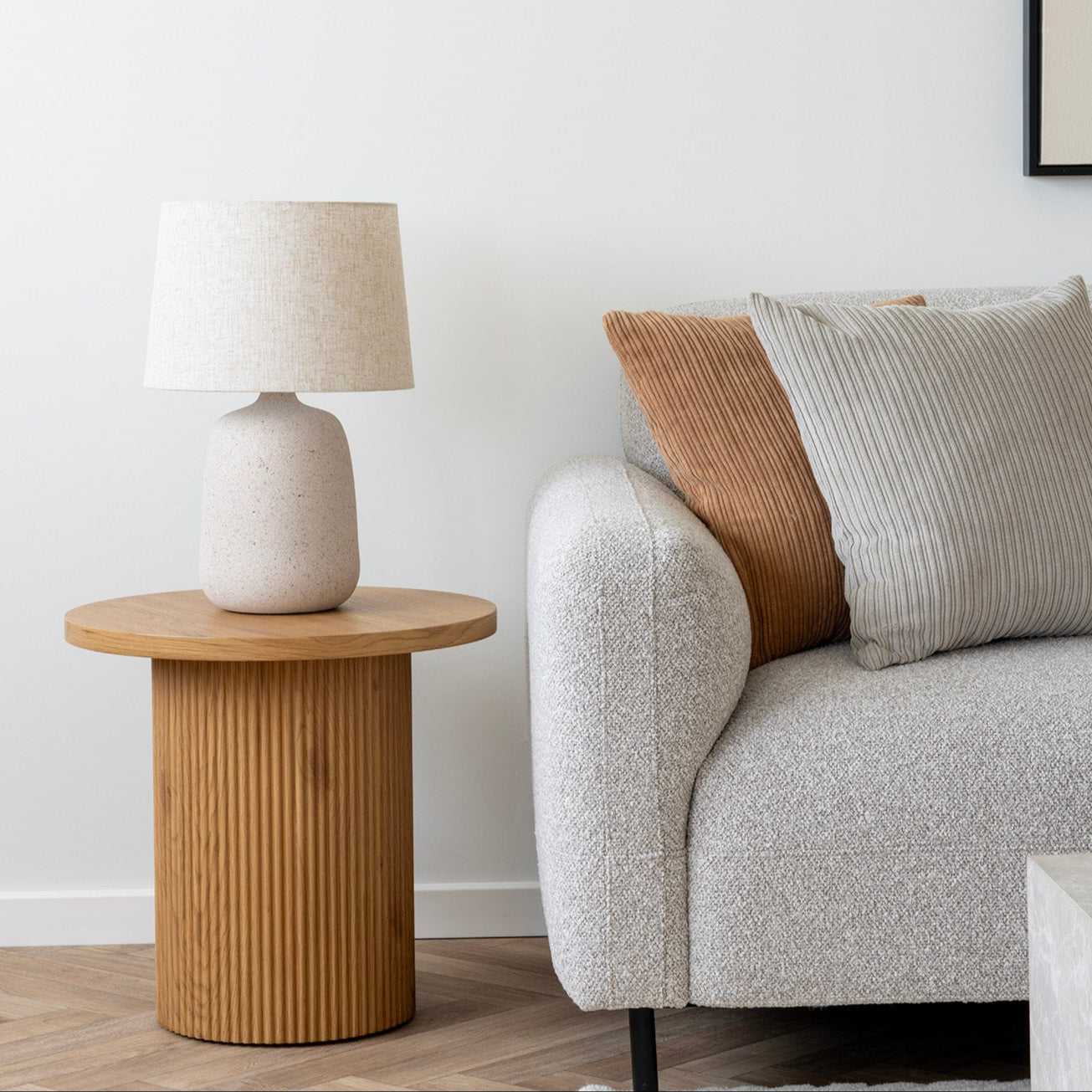 Table d’appoint Boavista ronde naturel