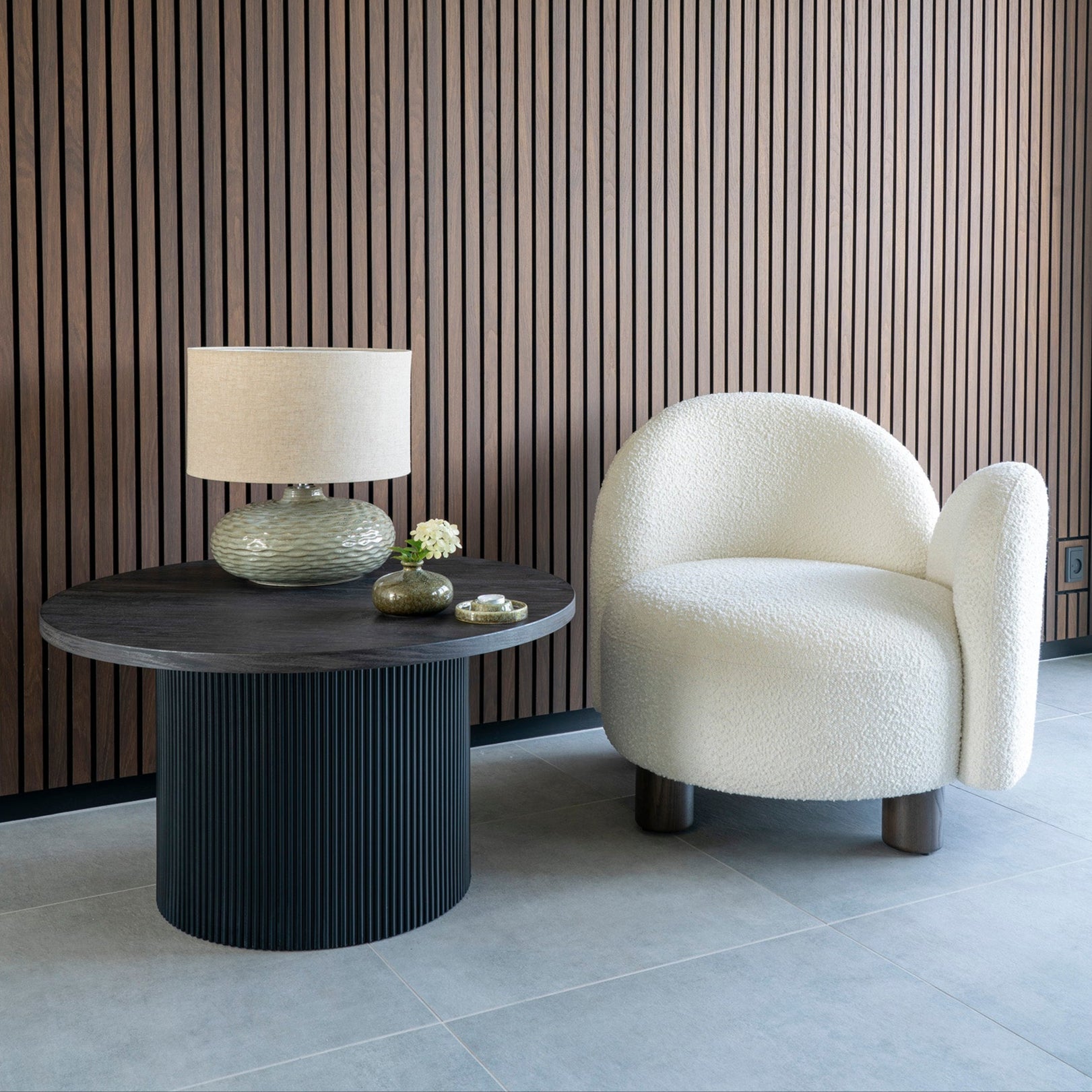 Table basse Boavista brun foncé