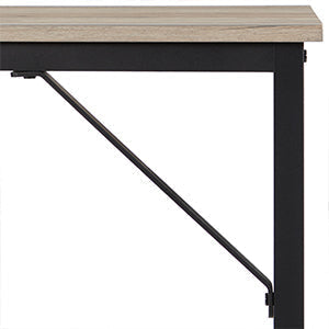 Bureau industriel compact bois et métal ElleVitals