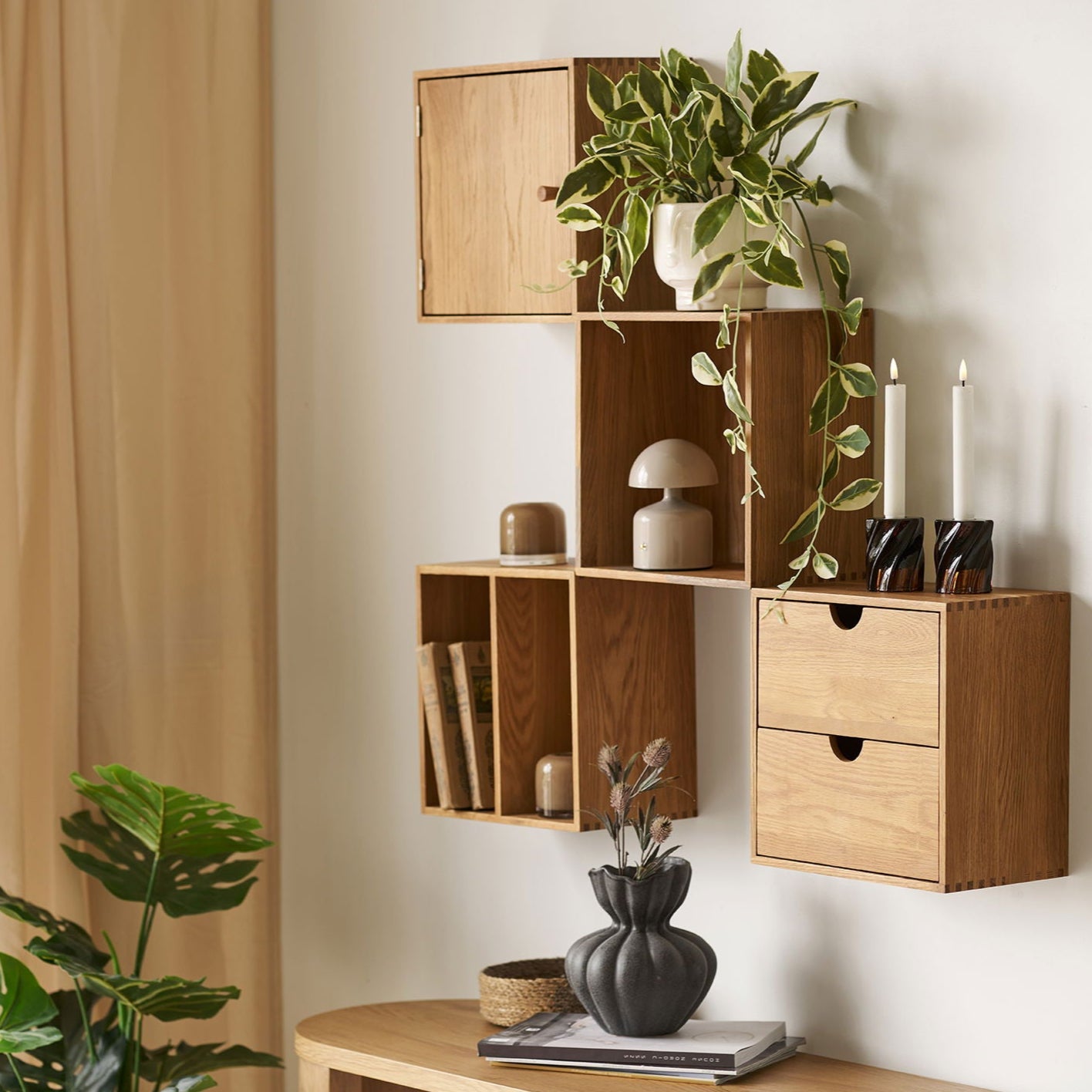 Townsville Wall Shelf with drawers