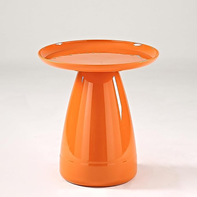 Table d’appoint crème arrondie