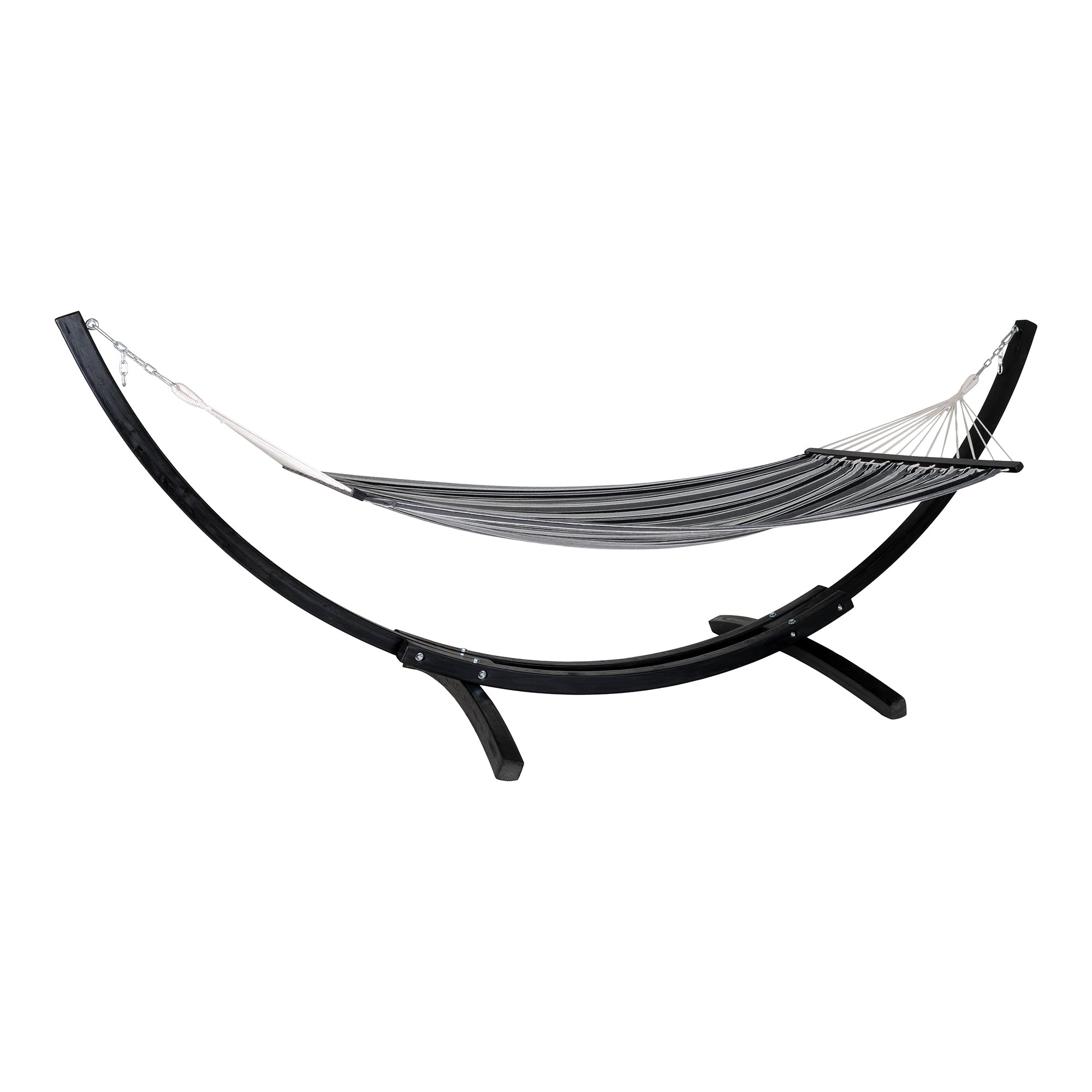 Hamac Tripoli sur structure bois noir