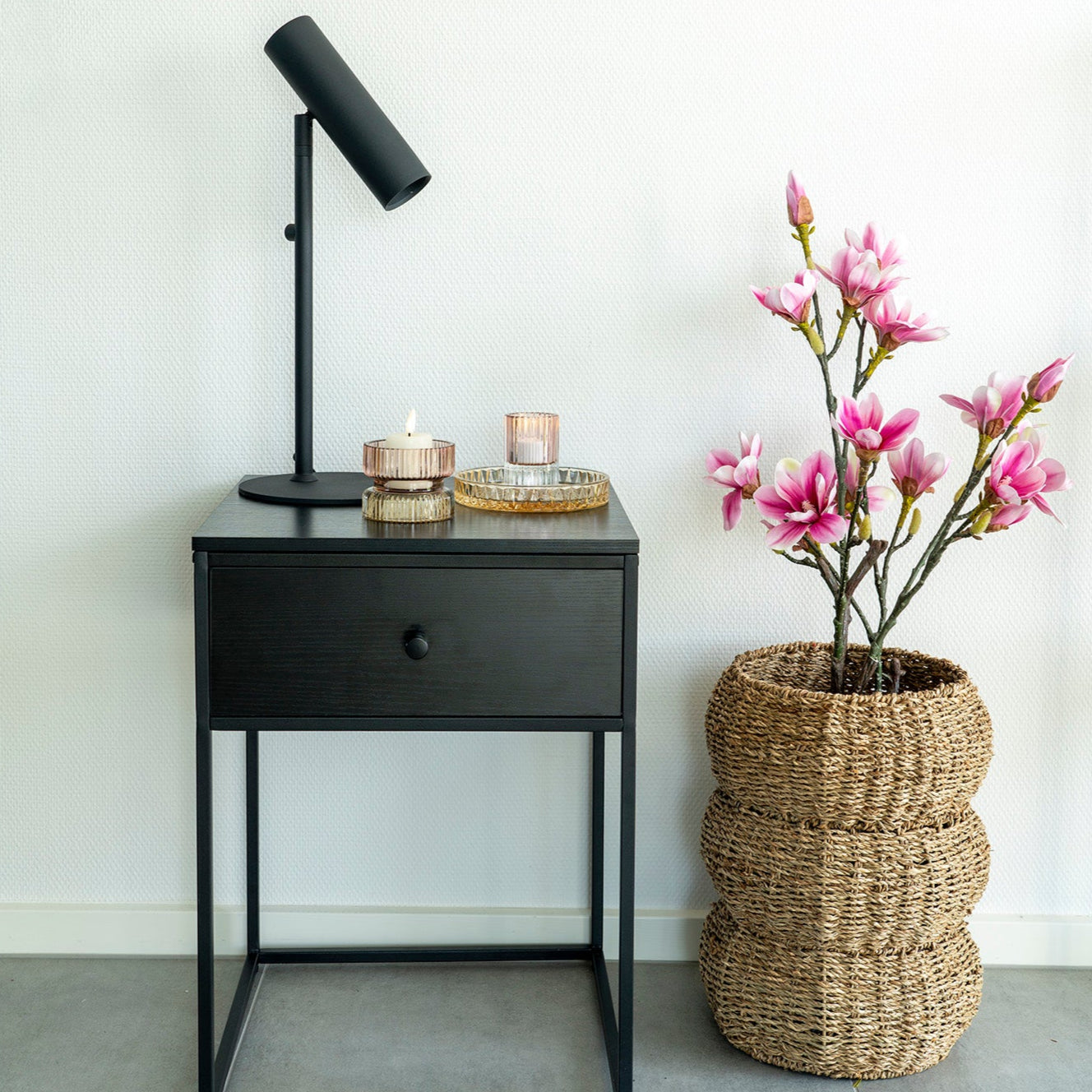 Arbre artificiel Magnolia rose