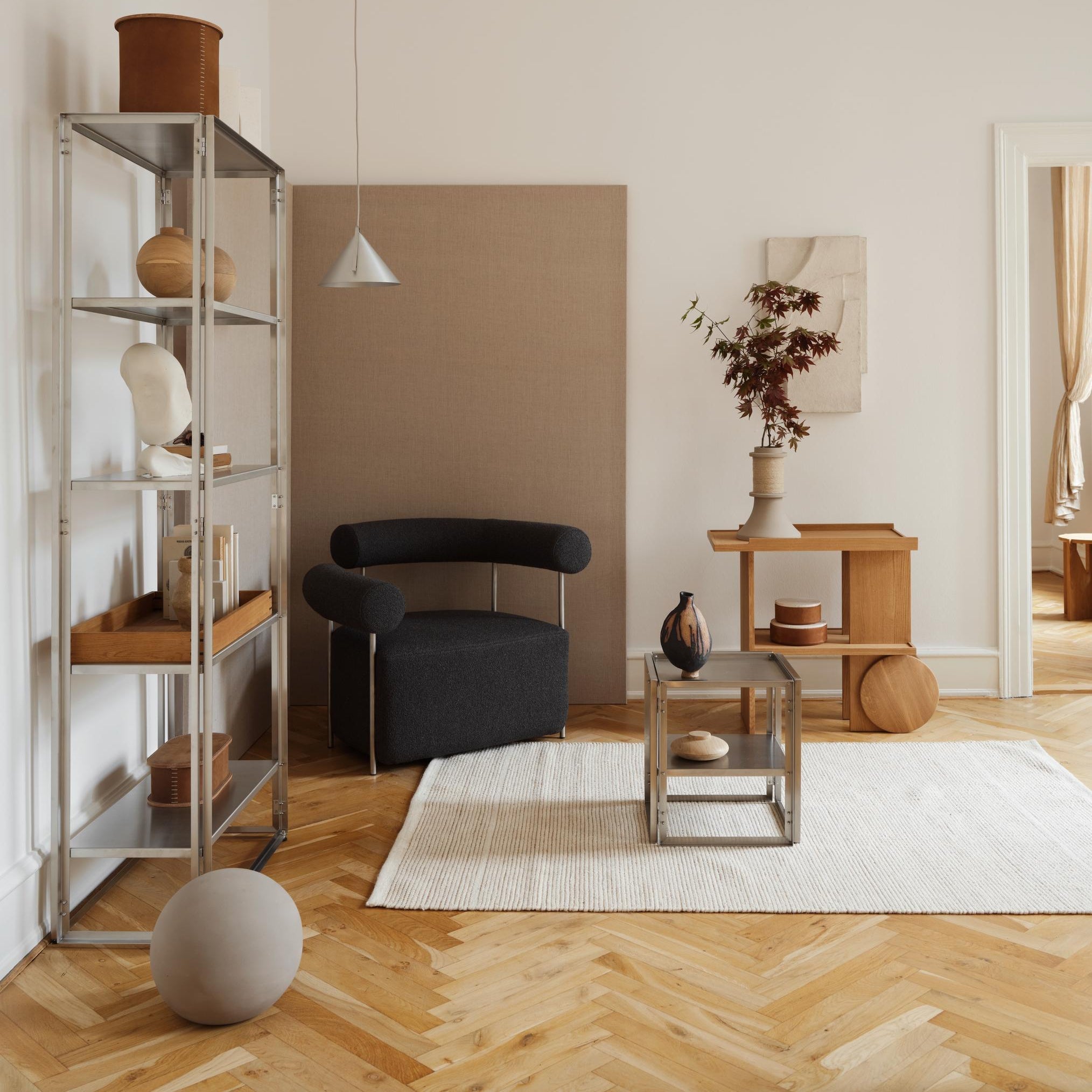 Table d’appoint pliante Foldable en acier inoxydable