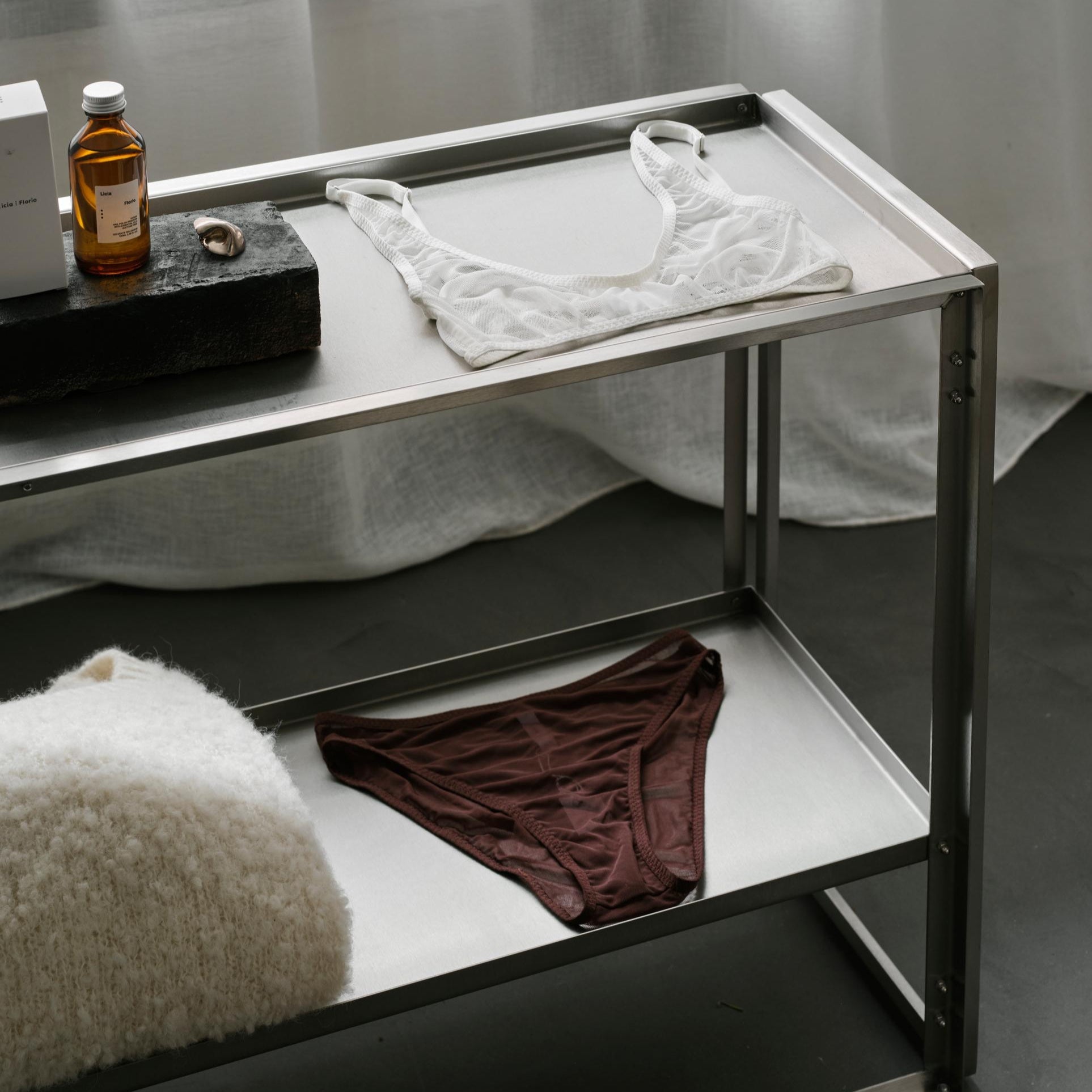Console pliante Foldable en acier inoxydable