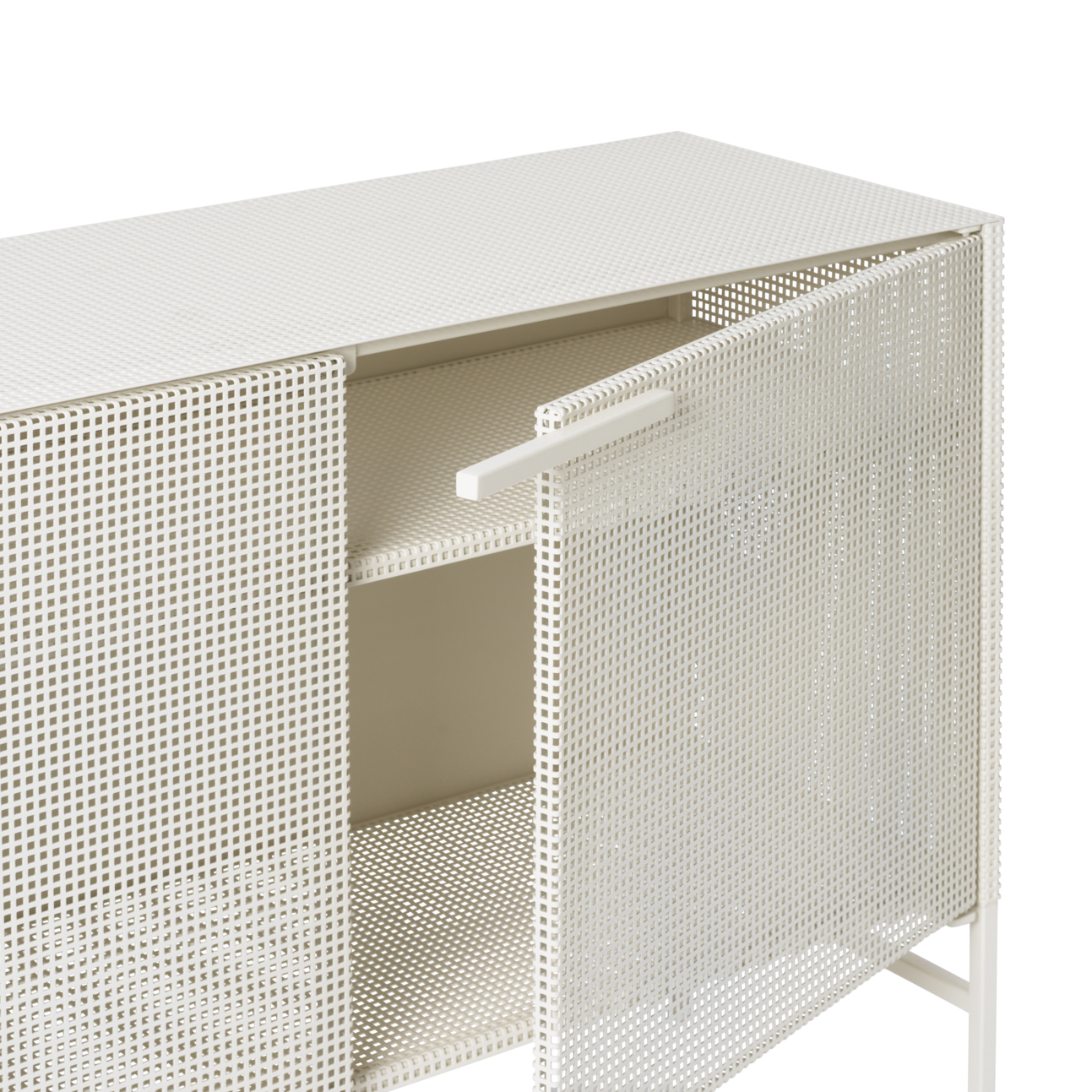 Buffet Grid en acier beige