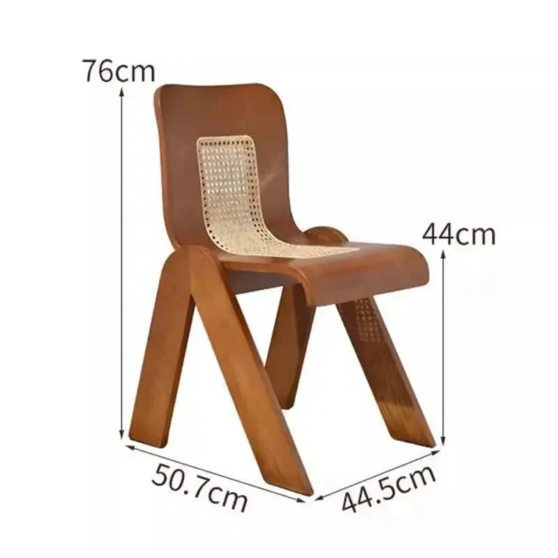 Chaise en bois massif élégance naturelle ElleVitals