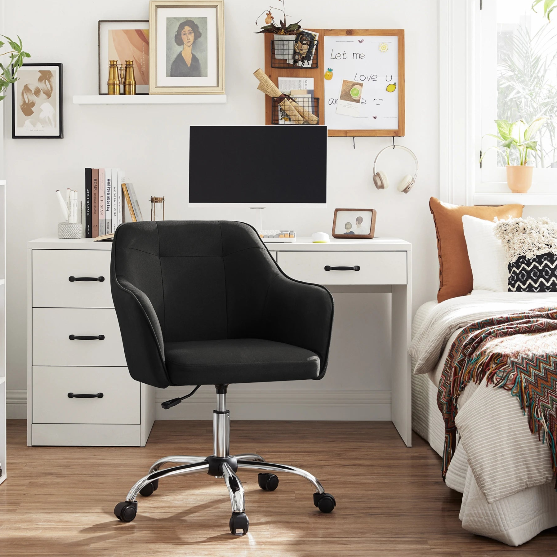 Fauteuil de bureau ergonomique avec roulettes