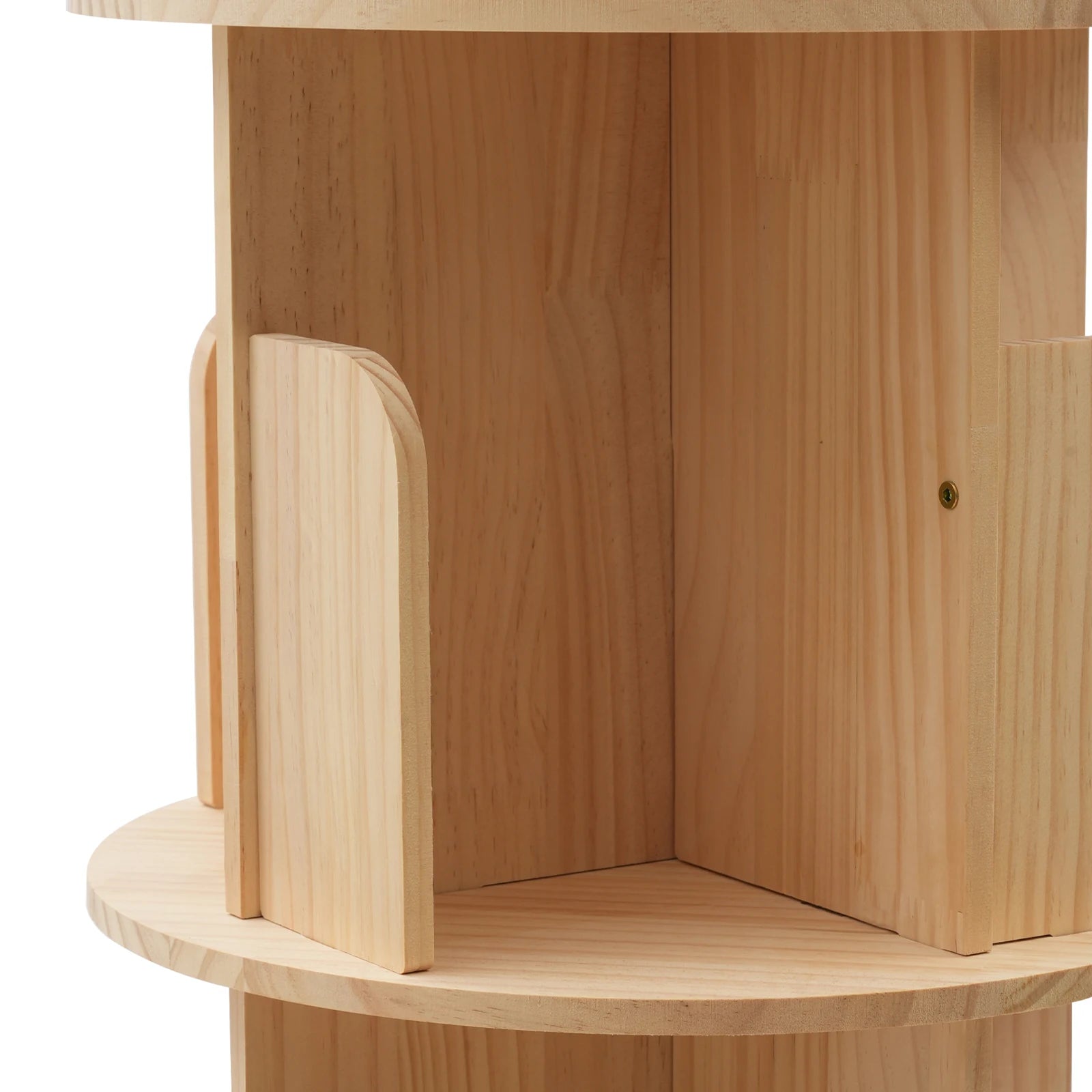 Bibliothèque rotative en bois à 5 niveaux