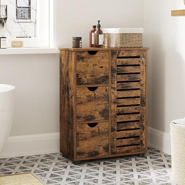Meuble de salle de bain avec tiroirs et étagères ElleVitals