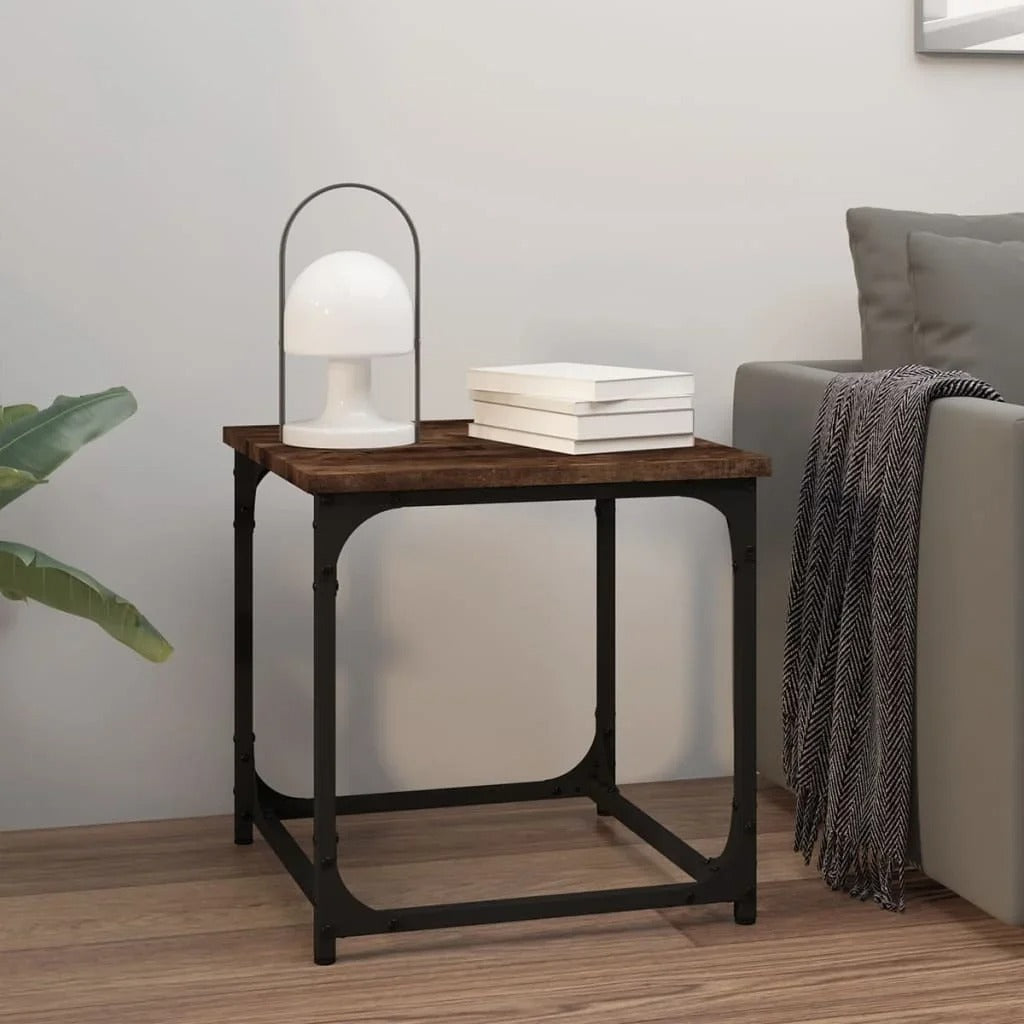 Table d’appoint carrée style industriel