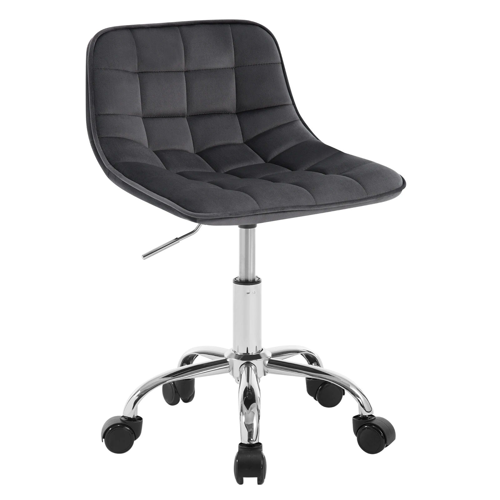 Chaise de bureau en velours pivotante