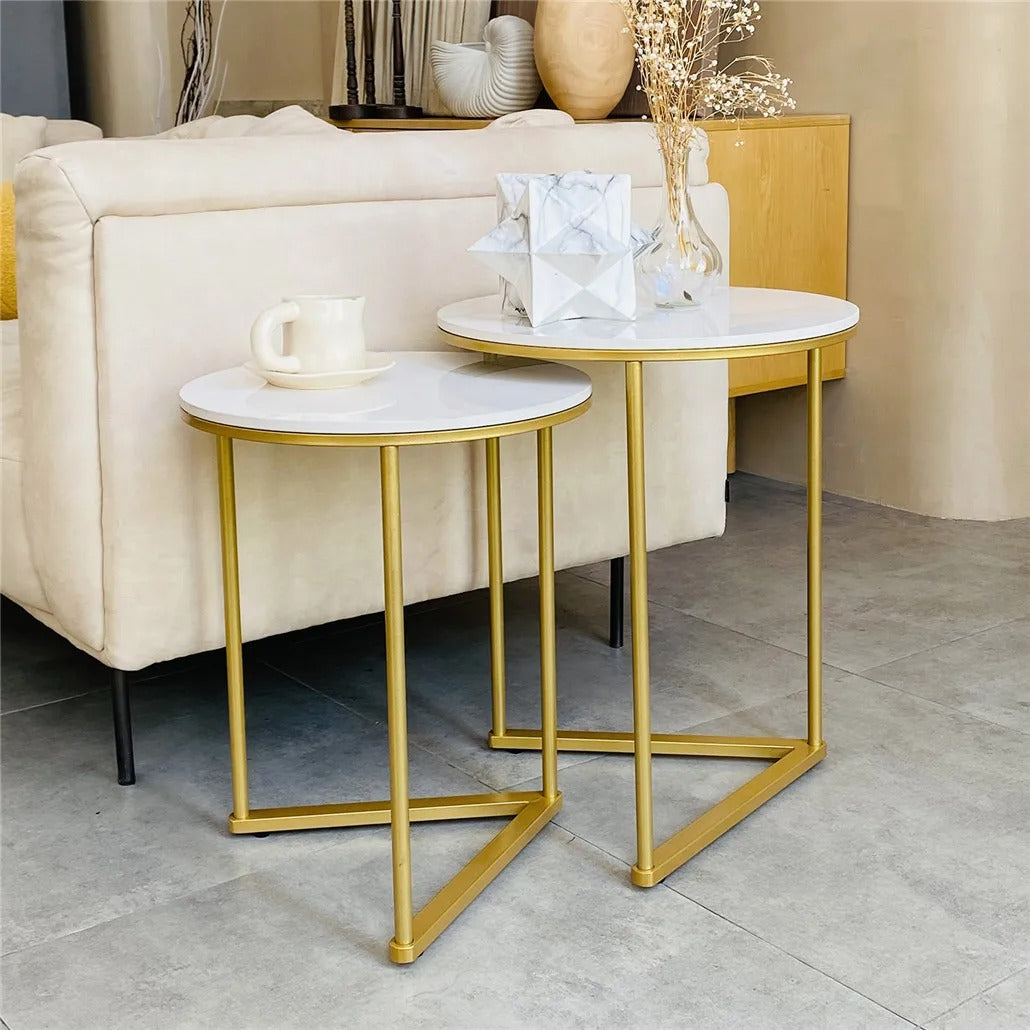 Tables gigognes rondes design moderne