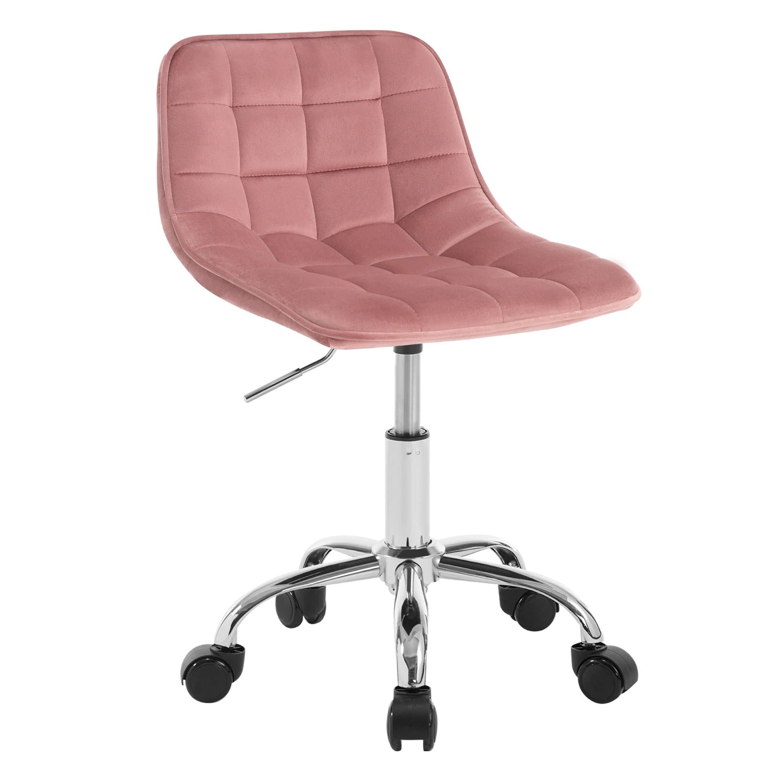 Chaise de bureau en velours pivotante