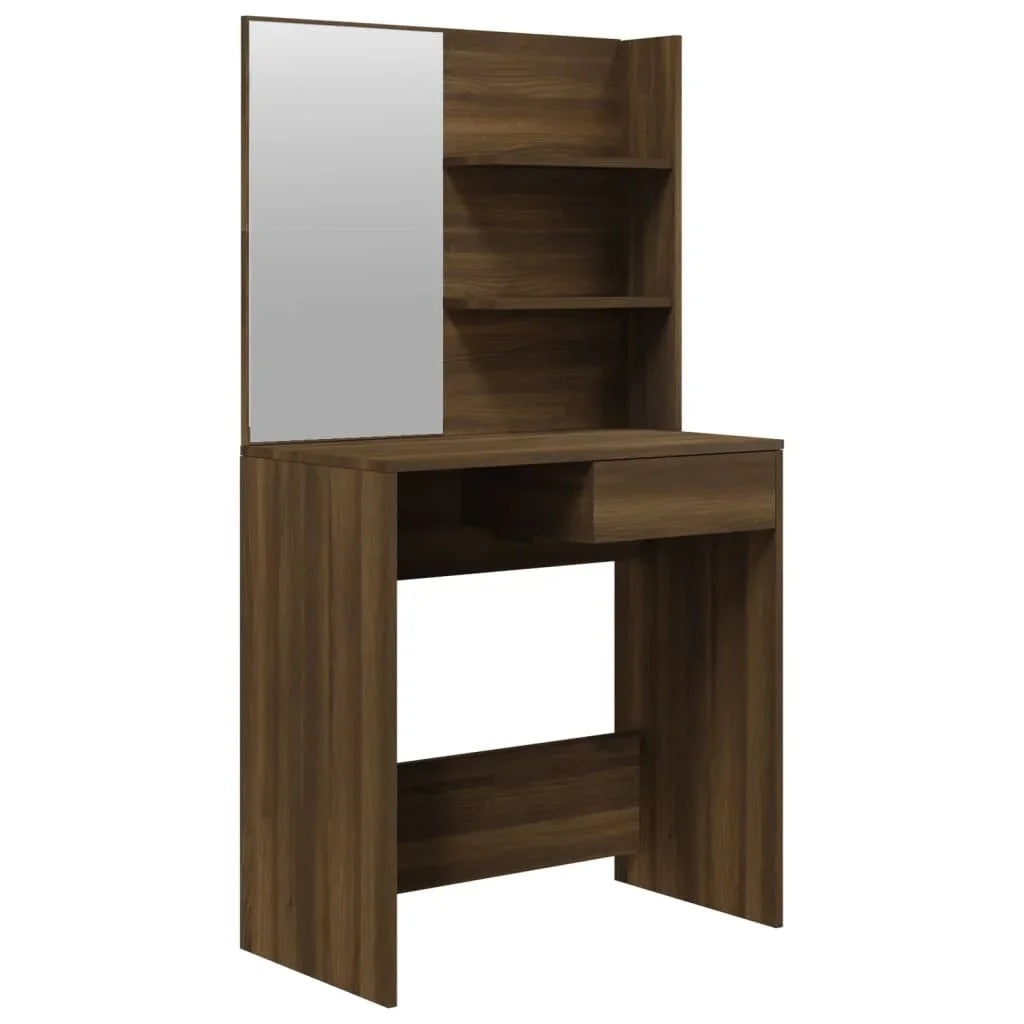 Coiffeuse Chêne Moderne avec Miroir