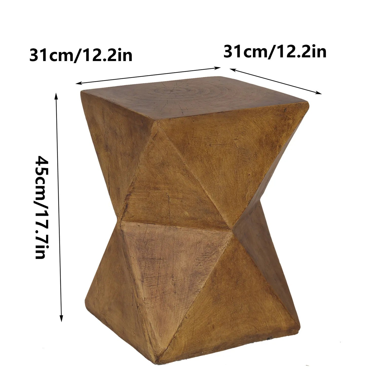 Table d’appoint béton sculpté