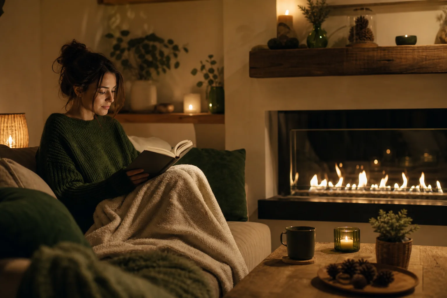 Les vrais avantages d une cheminée à éthanol au quotidien avantages cheminee a ethanol ambiance cocooning salon