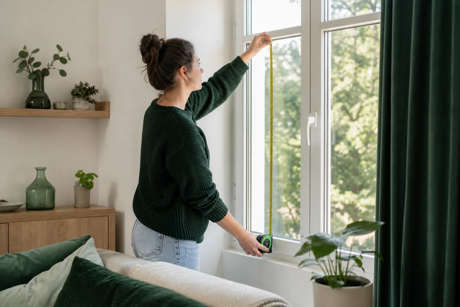 mesurer une fenêtre avant d'acheter un rideau thermique