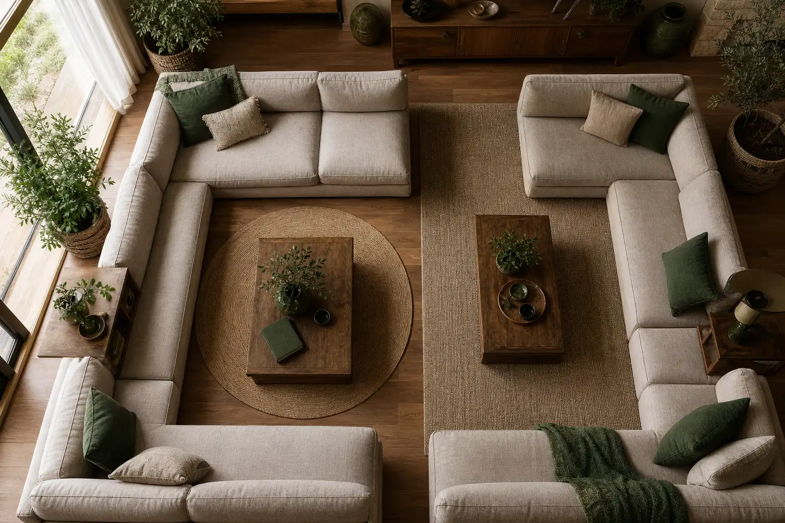 Taille de tapis pour un salon selon sa configuration spatiale