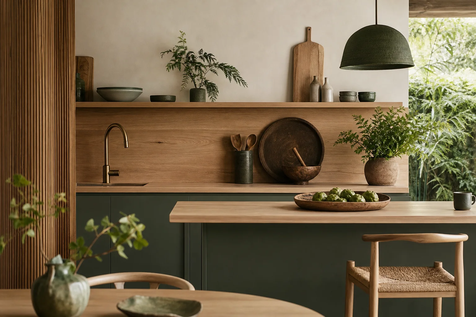 Les tendances crédence cuisine en 2026 tendance credence cuisine style japandi bois clair