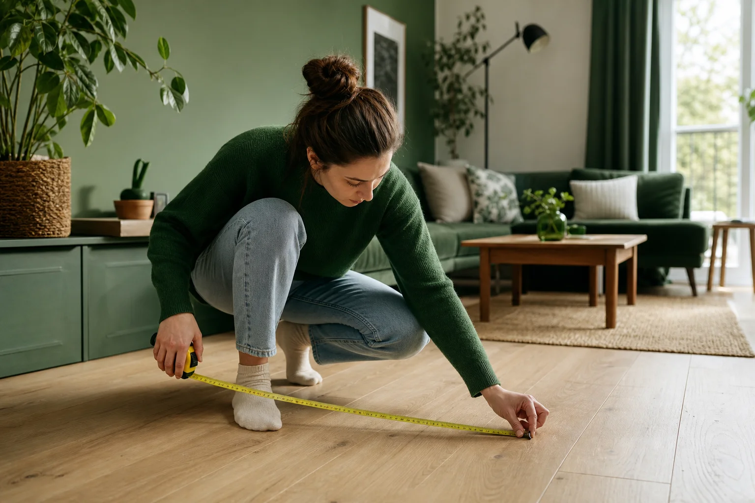 Mesurer son salon pour connaître la taille de tapis adaptée