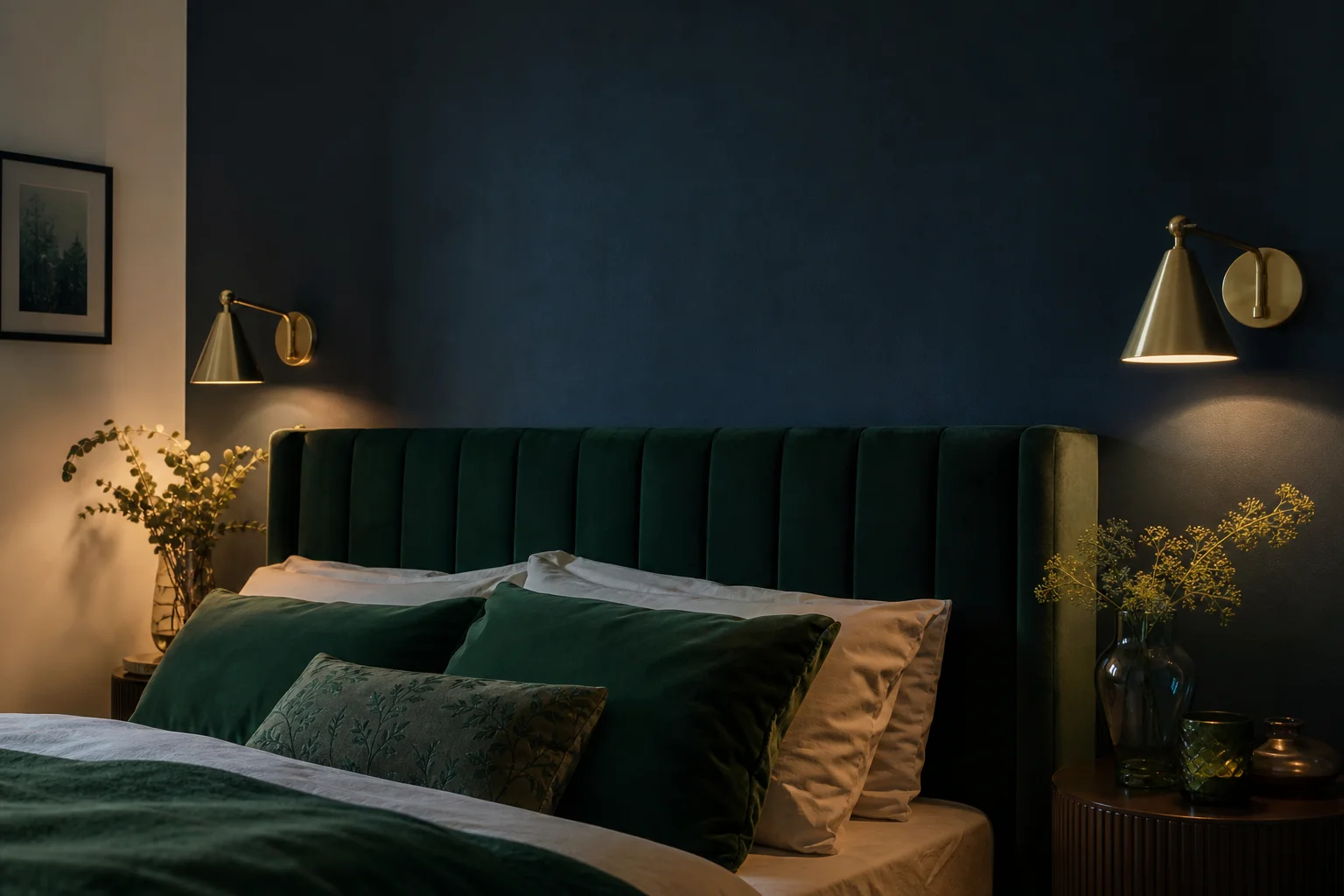 mur d'accent couleur pour aménagement chambre parentale apaisant
