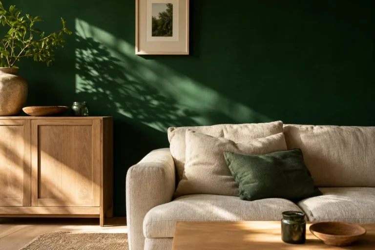 Mur vert sapin : idées et conseils pour une déco réussie