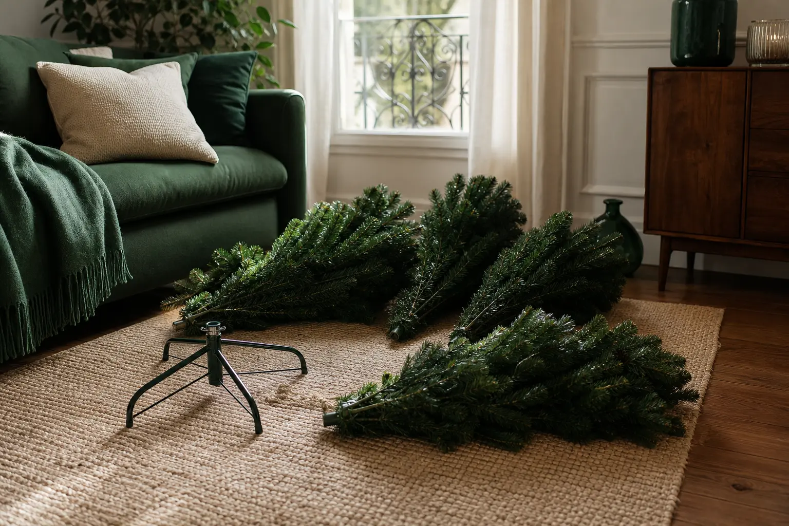 préparer son sapin avant de le décorer étape par étape