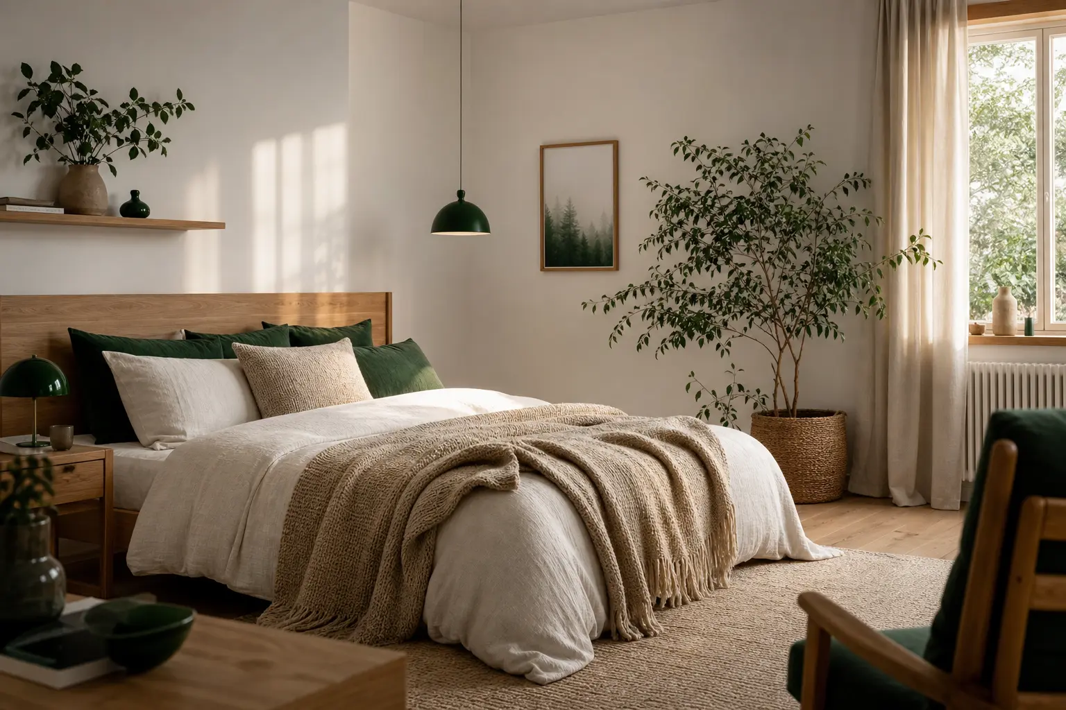 style scandinave pour aménagement chambre parentale épuré