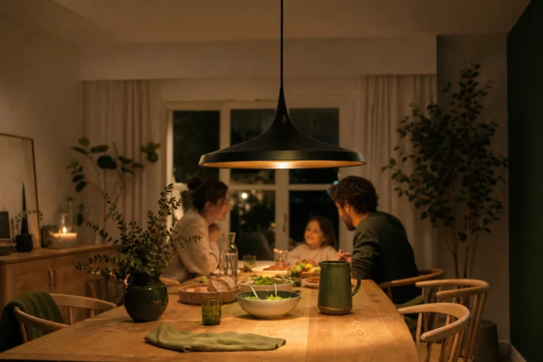 Quelle hauteur pour une suspension au-dessus d’une table ?