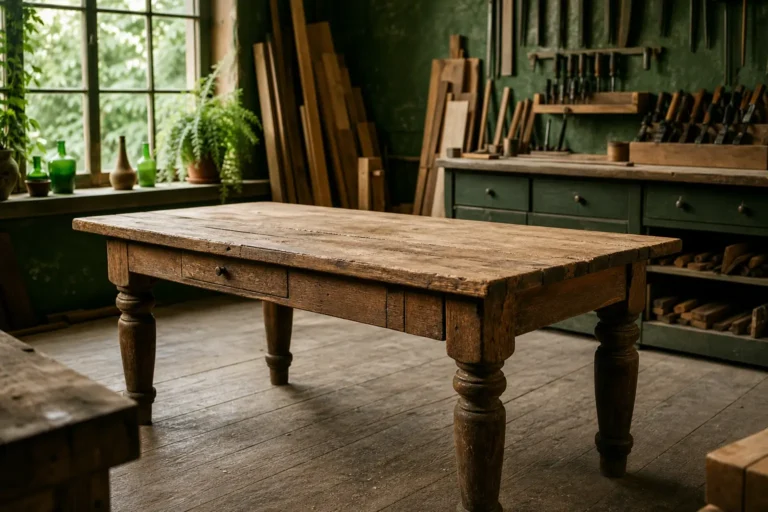 Comment restaurer une table en bois massif étape par étape