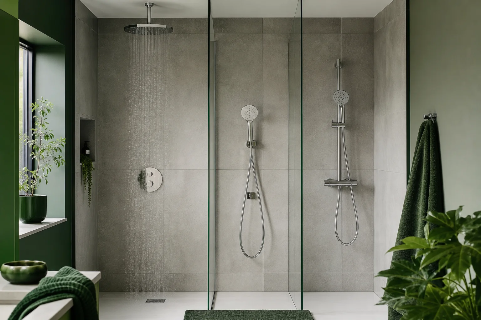 différents types de pommeau de douche et leur hauteur d'installation